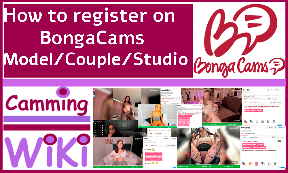 Register on BongaCams (Bongamodels) as a web model, couple and studio